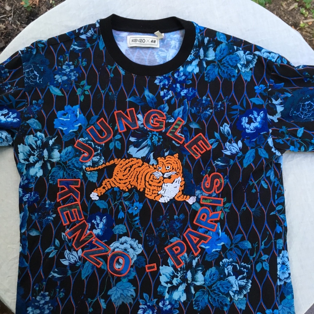 Kenzo x H&M Floral Embroidered T-Shirt SS16